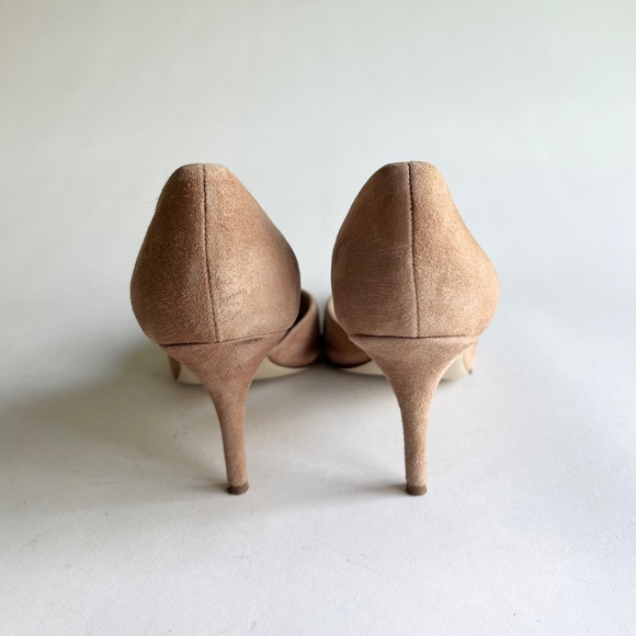 J. Crew Cream Suede Leather Point Toe Pumps size 9.5 - Picture 9 of 14